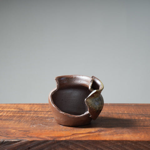 Mitunobu Ito Ash-Tinged Open Side Pot - Bonsaify