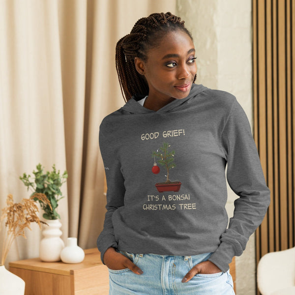 Good Grief Bonsai Christmas hooded long - sleeve tee - Bonsaify