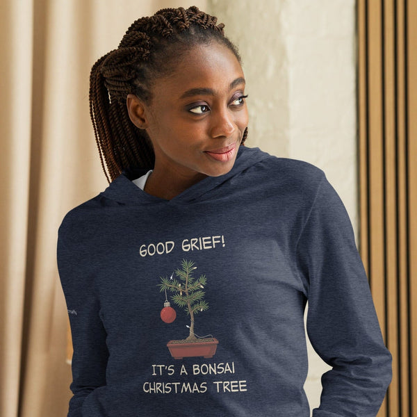 Good Grief Bonsai Christmas hooded long - sleeve tee - Bonsaify