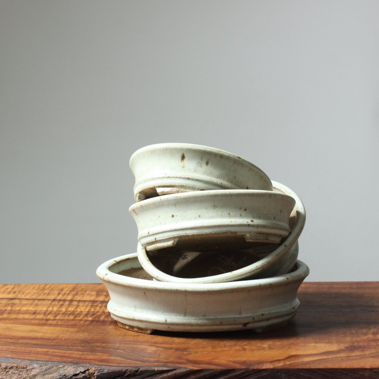 Arakawa "Sparrow Egg" Glazed Ovals - Bonsaify