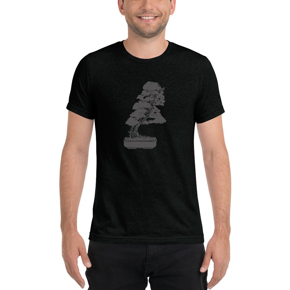 bonsai tree t shirt Bonsaify Juniper Tri-Blend short sleeve t-shirt