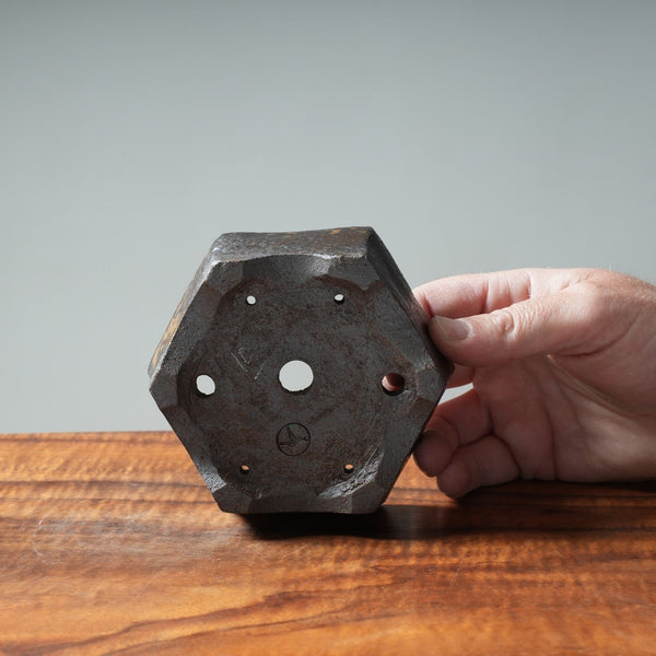 Eric Schrader Dark ash-splashed Hexagon #10 - Bonsaify
