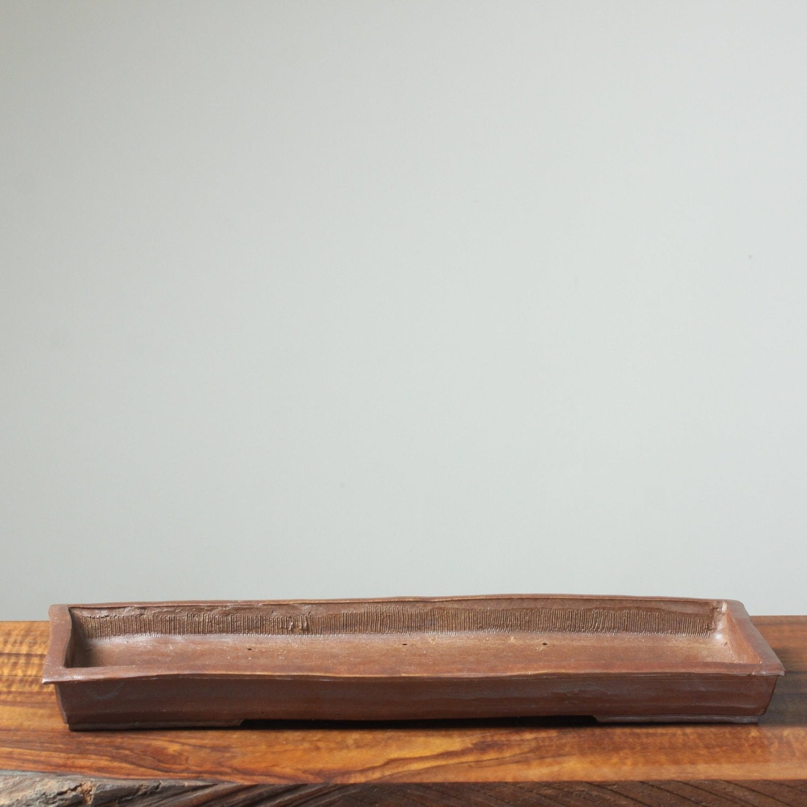 Mitunobu Ito Elongated Shallow Rectangle Bonsai Pots - Bonsaify