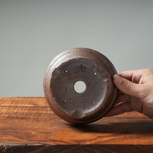 Mitunobu Ito Medium Banded Round Bonsai Pot - Bonsaify