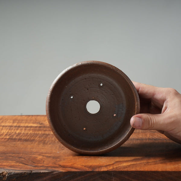 Mitunobu Ito Medium Banded Round Bonsai Pot - Bonsaify