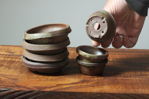 Mitunobu Ito Ribbon Rim Distorted Bonsai Pot - Bonsaify