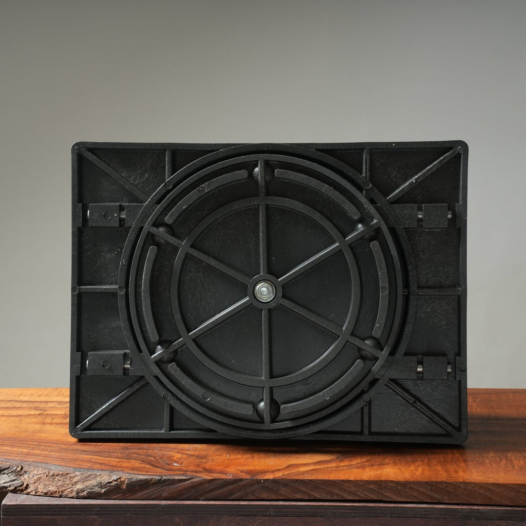 Bonsaify | Deluxe Made-In-USA Cast Aluminum and Oak Turntable